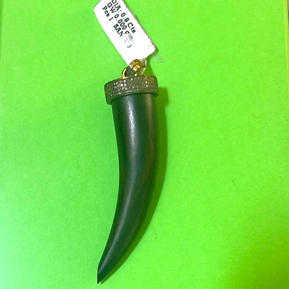 Diamond Horn Pendant